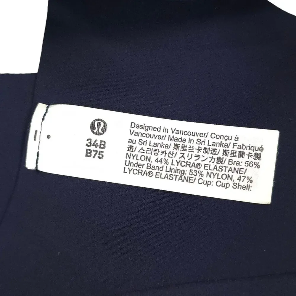 NWOT Lululemon Enlite Bra Zip Front